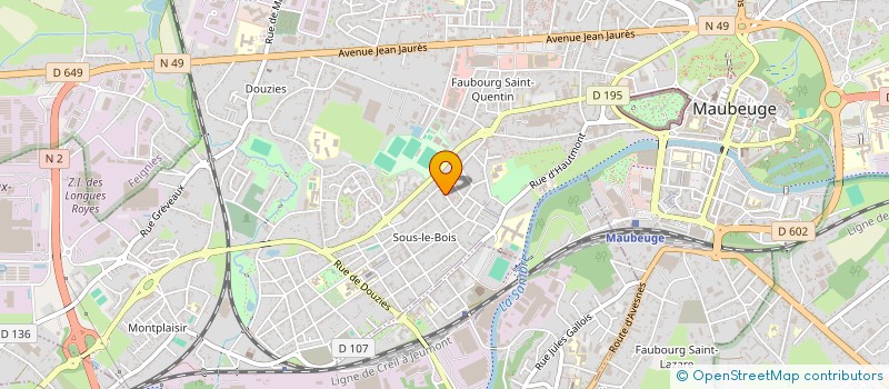 localisation de l'entreprise MONSIEUR QUENTIN PONCHEL  MAUBEUGE