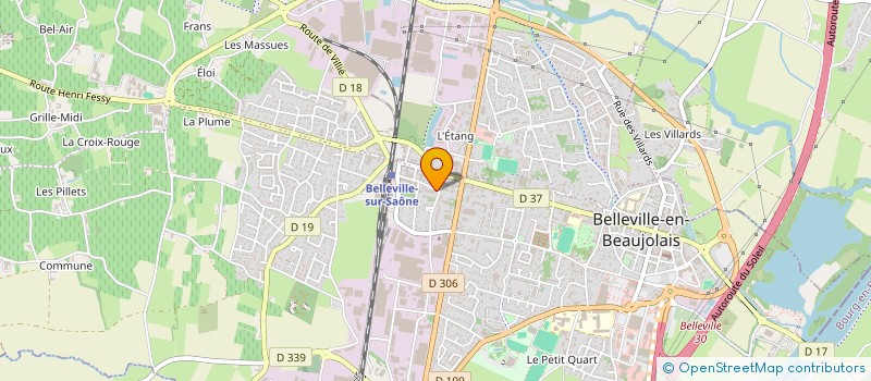 localisation de l'entreprise MONSIEUR QUENTIN PONSARD  BELLEVILLE-EN-BEAUJOLAIS