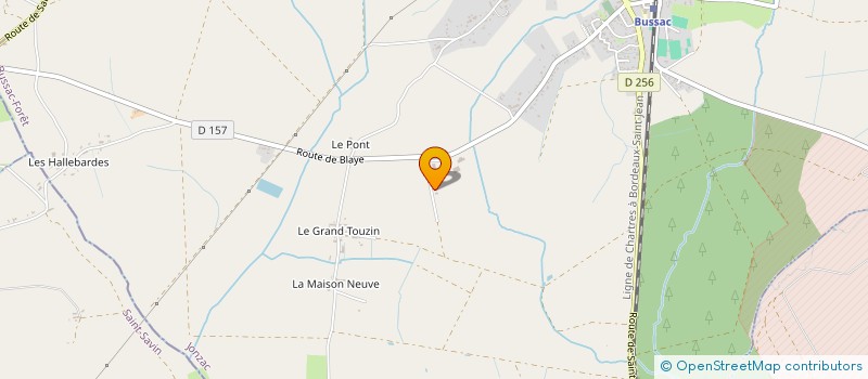 localisation de l'entreprise MONSIEUR QUENTIN PORTEYRON  BUSSAC-FORET