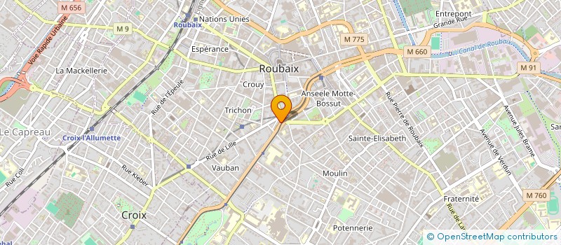 localisation de l'entreprise MONSIEUR QUENTIN POUJADE  ROUBAIX