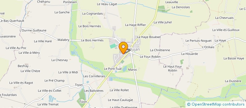 localisation de l'entreprise MONSIEUR QUENTIN POULNAIS  LANDUJAN