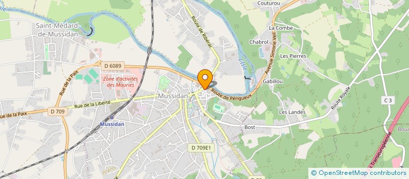 localisation de l'entreprise MONSIEUR QUENTIN PRADINES à MUSSIDAN