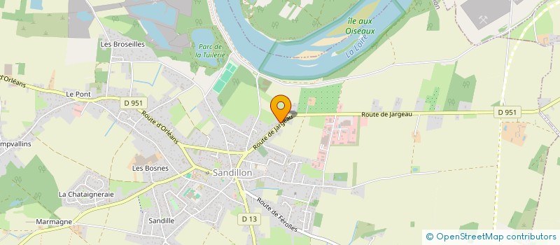 localisation de l'entreprise MONSIEUR QUENTIN PRIOUX-FAUVE  SANDILLON