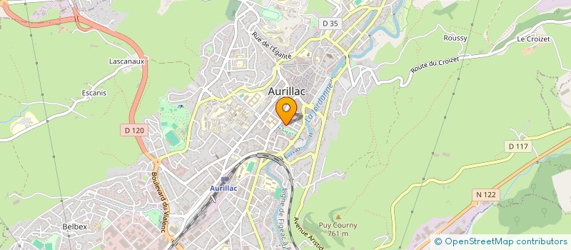 localisation de l'entreprise MONSIEUR QUENTIN PROUMEN à AURILLAC