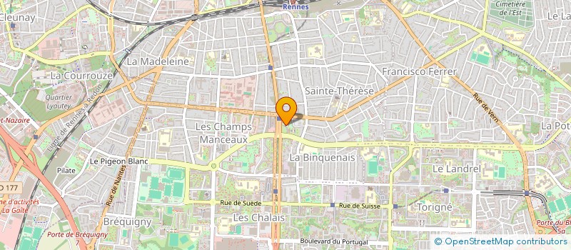 localisation de l'entreprise MONSIEUR QUENTIN QUERO à RENNES