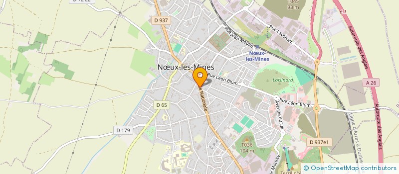 localisation de l'entreprise MONSIEUR QUENTIN RABAS à NŒUX-LES-MINES