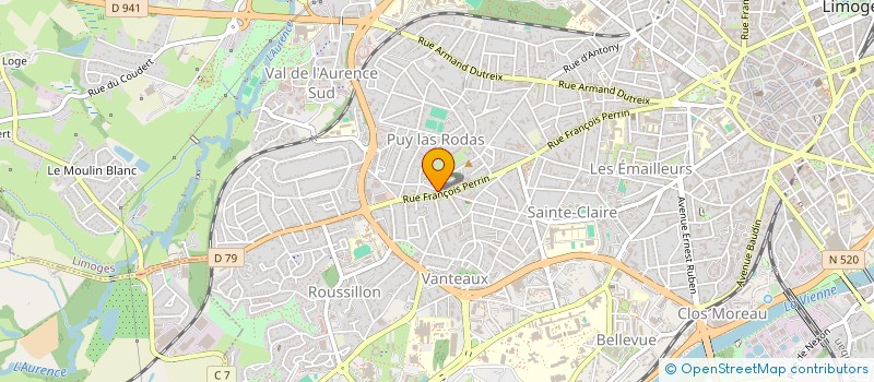 localisation de l'entreprise MONSIEUR QUENTIN RAINAUD  LIMOGES