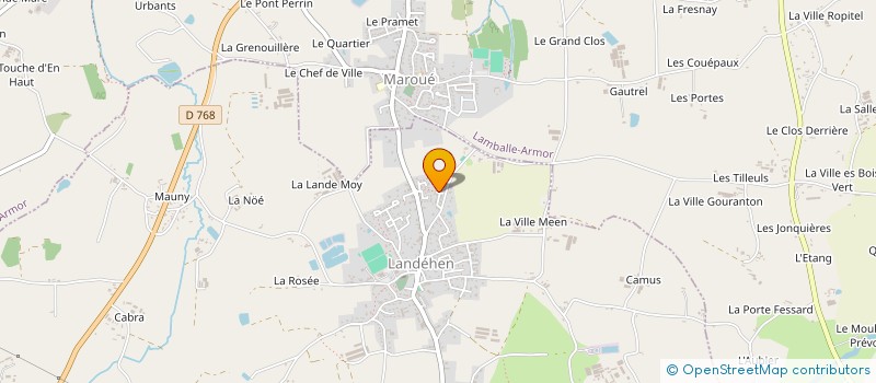 localisation de l'entreprise MONSIEUR QUENTIN RATINAUD  LANDEHEN