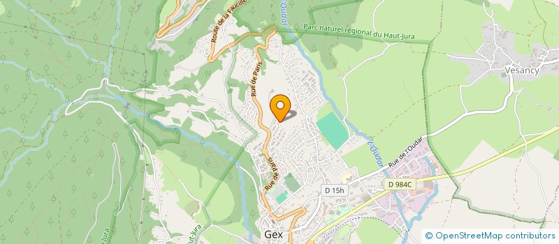 localisation de l'entreprise MONSIEUR QUENTIN RAVAUX  GEX