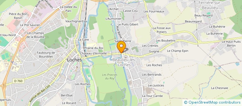 localisation de l'entreprise MONSIEUR QUENTIN RETAILLEAU  BEAULIEU-LES-LOCHES