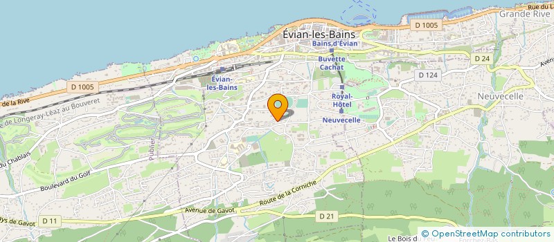 localisation de l'entreprise MONSIEUR QUENTIN REVILLET  EVIAN-LES-BAINS