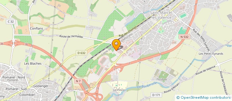localisation de l'entreprise MONSIEUR QUENTIN REYNAUD  SAINT-MARCEL-LES-VALENCE