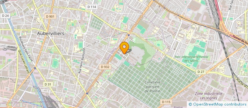 localisation de l'entreprise MONSIEUR QUENTIN RIBEIRO  AUBERVILLIERS