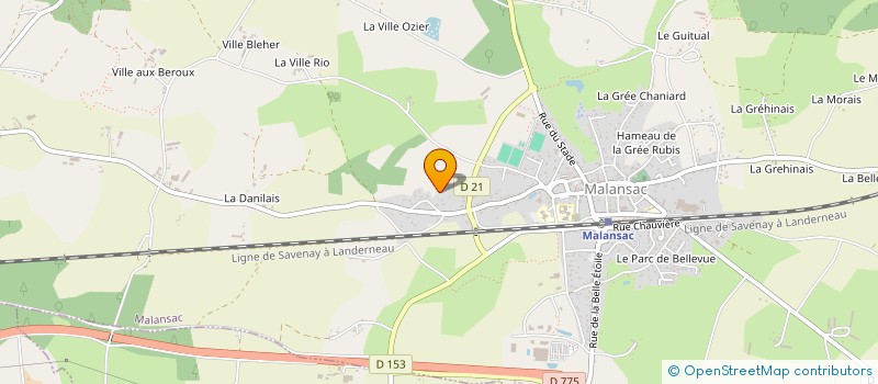 localisation de l'entreprise MONSIEUR QUENTIN RICCIO  MALANSAC