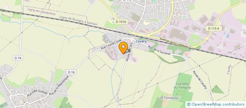 localisation de l'entreprise MONSIEUR QUENTIN RICHARD  CAUDRY