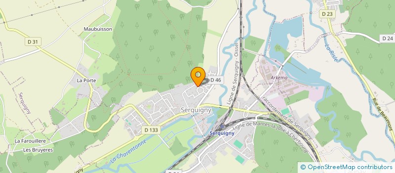 localisation de l'entreprise MONSIEUR QUENTIN RIDEL  SERQUIGNY