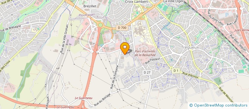 localisation de l'entreprise MONSIEUR QUENTIN RIO  TREGUEUX