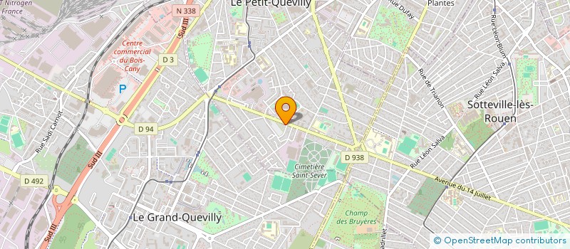 localisation de l'entreprise MONSIEUR QUENTIN ROBERT  LE PETIT-QUEVILLY