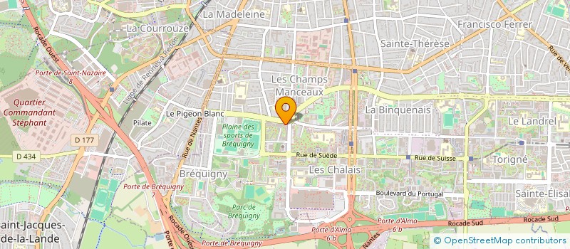 localisation de l'entreprise MONSIEUR QUENTIN ROCHES  RENNES