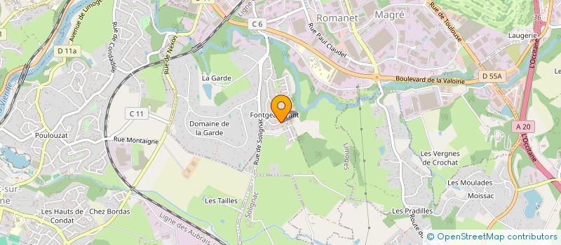 localisation de l'entreprise MONSIEUR QUENTIN ROUSSEAU à LIMOGES