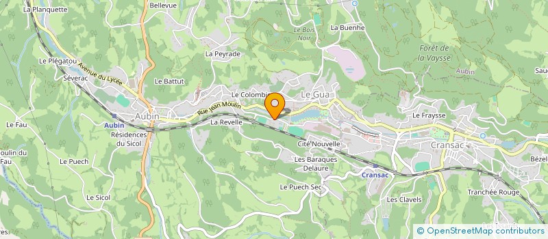 localisation de l'entreprise MONSIEUR QUENTIN ROUSSEL  CRANSAC