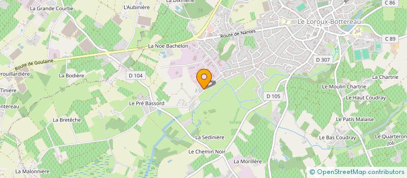 localisation de l'entreprise MONSIEUR QUENTIN ROUSSEL à LE LOROUX-BOTTEREAU