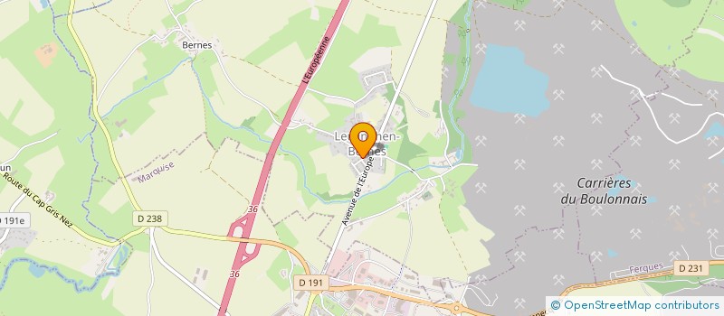 localisation de l'entreprise MONSIEUR QUENTIN ROUSSEL  LEULINGHEN-BERNES