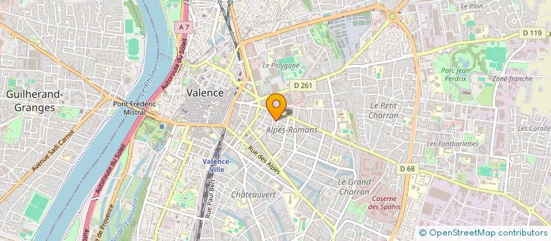 localisation de l'entreprise MONSIEUR QUENTIN ROY  VALENCE