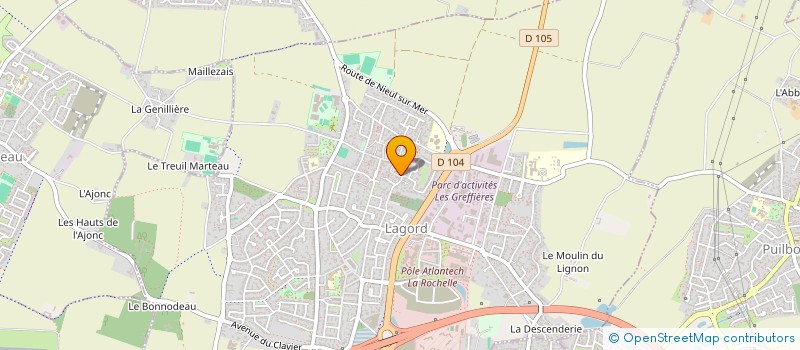 localisation de l'entreprise MONSIEUR QUENTIN RUSSI-COURCIER  LAGORD