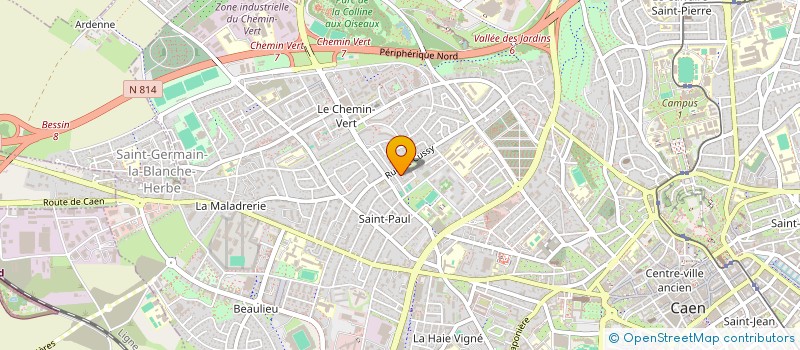localisation de l'entreprise MONSIEUR QUENTIN SAFFRE à CAEN