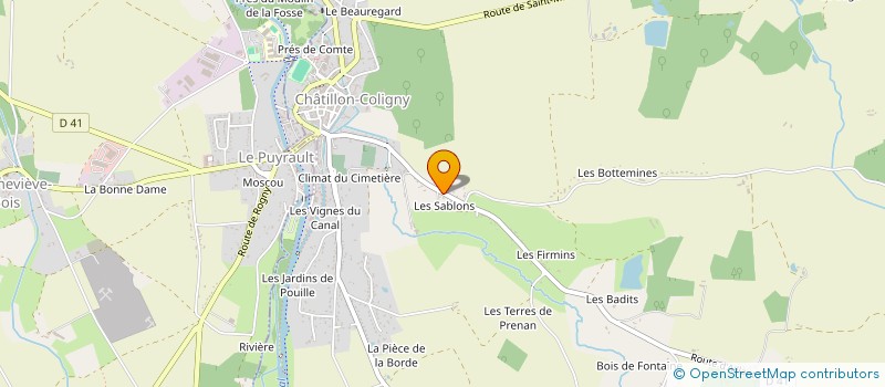 localisation de l'entreprise MONSIEUR QUENTIN SALIN  CHATILLON-COLIGNY