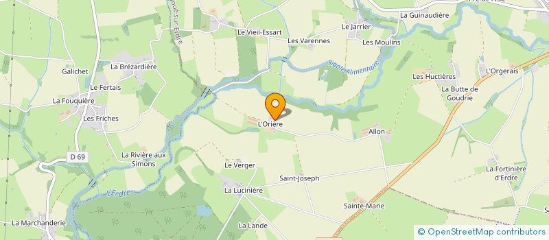 localisation de l'entreprise MONSIEUR QUENTIN SALMON à JOUE-SUR-ERDRE