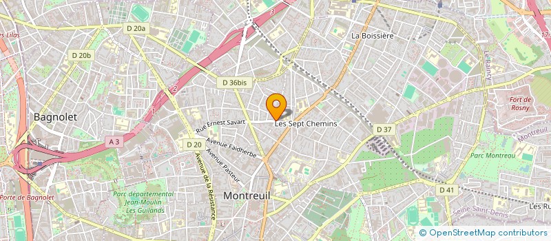 localisation de l'entreprise MONSIEUR QUENTIN SAMUDIO  MONTREUIL