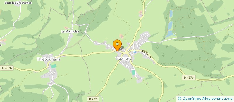localisation de l'entreprise MONSIEUR QUENTIN SANDOZ  TREVILLERS