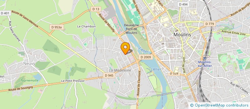 localisation de l'entreprise MONSIEUR QUENTIN SARRASSAT à MOULINS