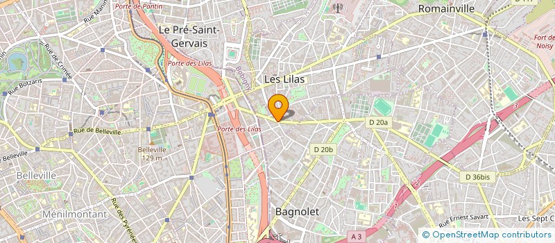 localisation de l'entreprise MONSIEUR QUENTIN SAUNIER à LES LILAS