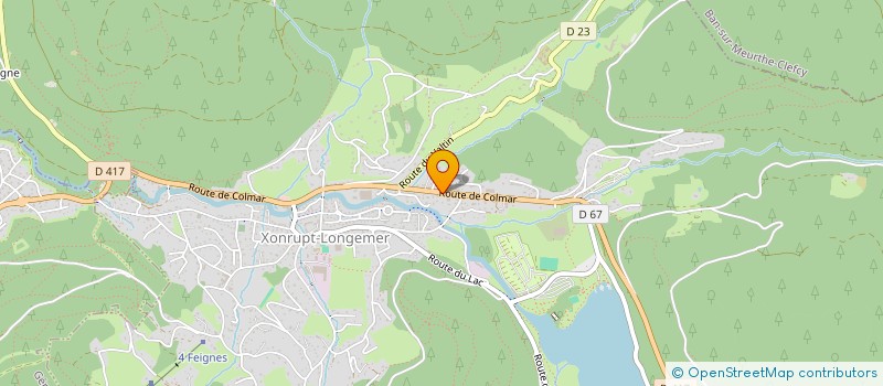 localisation de l'entreprise MONSIEUR QUENTIN SCHERRER  XONRUPT-LONGEMER