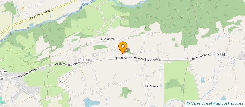 localisation de l'entreprise MONSIEUR QUENTIN SENECLOZE  PISIEU