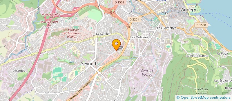 localisation de l'entreprise MONSIEUR QUENTIN SERRA  ANNECY