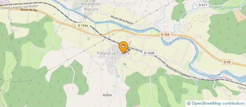 localisation de l'entreprise MONSIEUR QUENTIN SICLON  PIEGROS-LA-CLASTRE