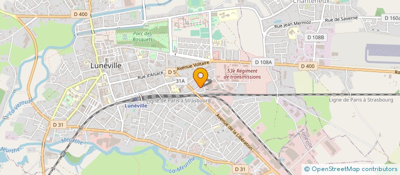 localisation de l'entreprise MONSIEUR QUENTIN SIMARD  LUNEVILLE