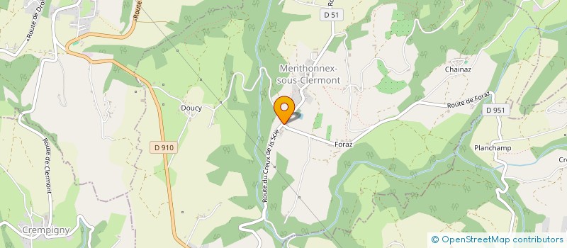 localisation de l'entreprise MONSIEUR QUENTIN SIMON  MENTHONNEX-SOUS-CLERMONT