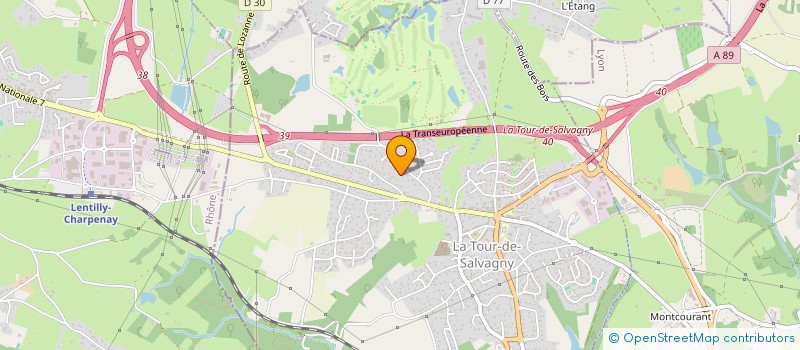 localisation de l'entreprise MONSIEUR QUENTIN SIMONNEAU  LA TOUR-DE-SALVAGNY