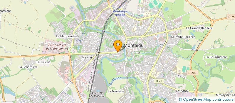 localisation de l'entreprise MONSIEUR QUENTIN SIMONNEAU à MONTAIGU-VENDEE