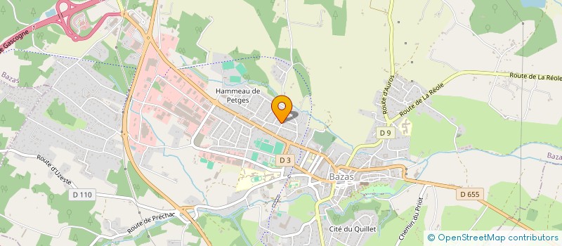 localisation de l'entreprise MONSIEUR QUENTIN SINNAEVE  BAZAS