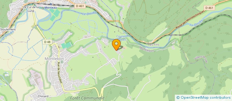 localisation de l'entreprise MONSIEUR QUENTIN SIRE  MONTLEBON