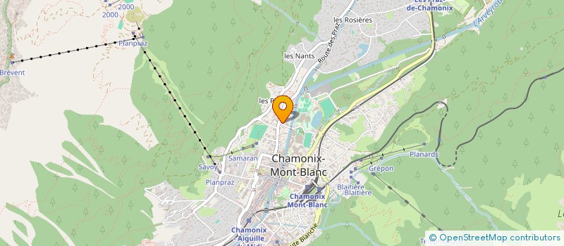 localisation de l'entreprise MONSIEUR QUENTIN STEPHAN  CHAMONIX-MONT-BLANC