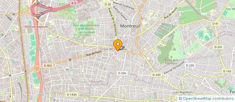 localisation de l'entreprise MONSIEUR QUENTIN STEPHANE ANDRE à MONTREUIL
