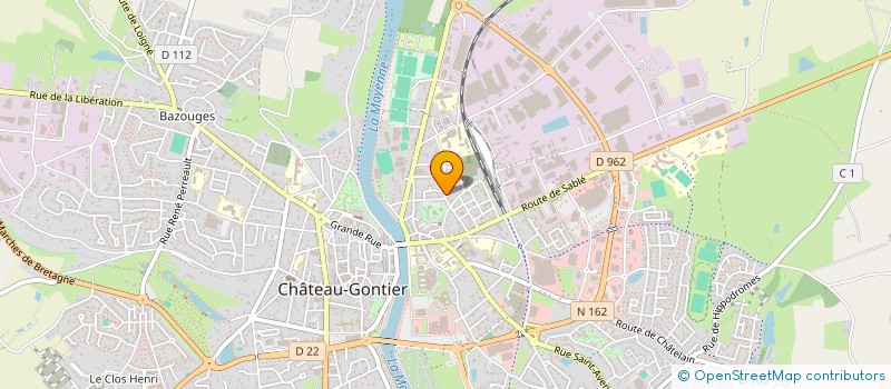 localisation de l'entreprise MONSIEUR QUENTIN TABAREAU  CHATEAU-GONTIER-SUR-MAYENNE