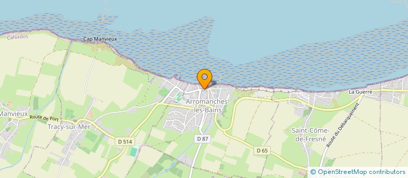 localisation de l'entreprise MONSIEUR QUENTIN TERUEL à ARROMANCHES-LES-BAINS